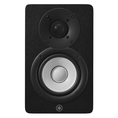 Yamaha HS4 Black speaker with visible brand logo on a white background