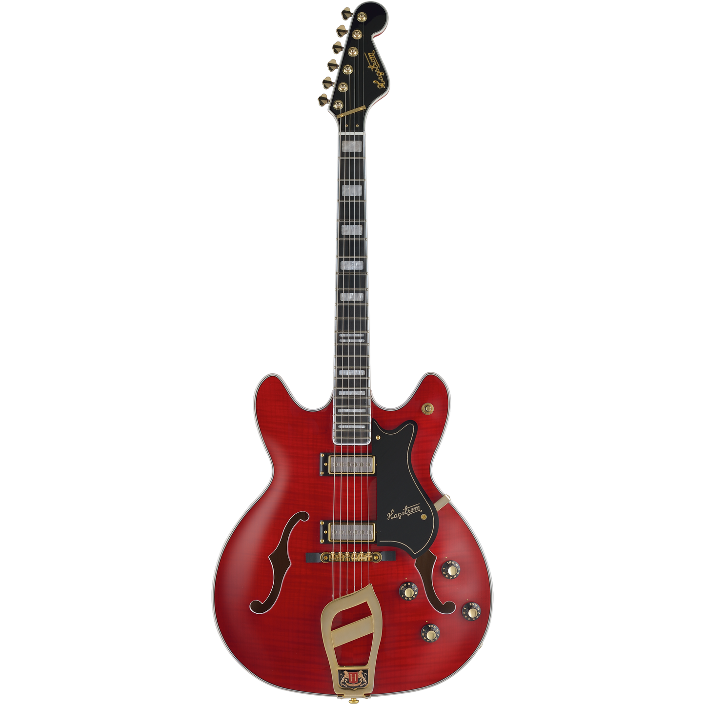 Hagstrom Viking Electric Guitar - Wild Cherry Transparent