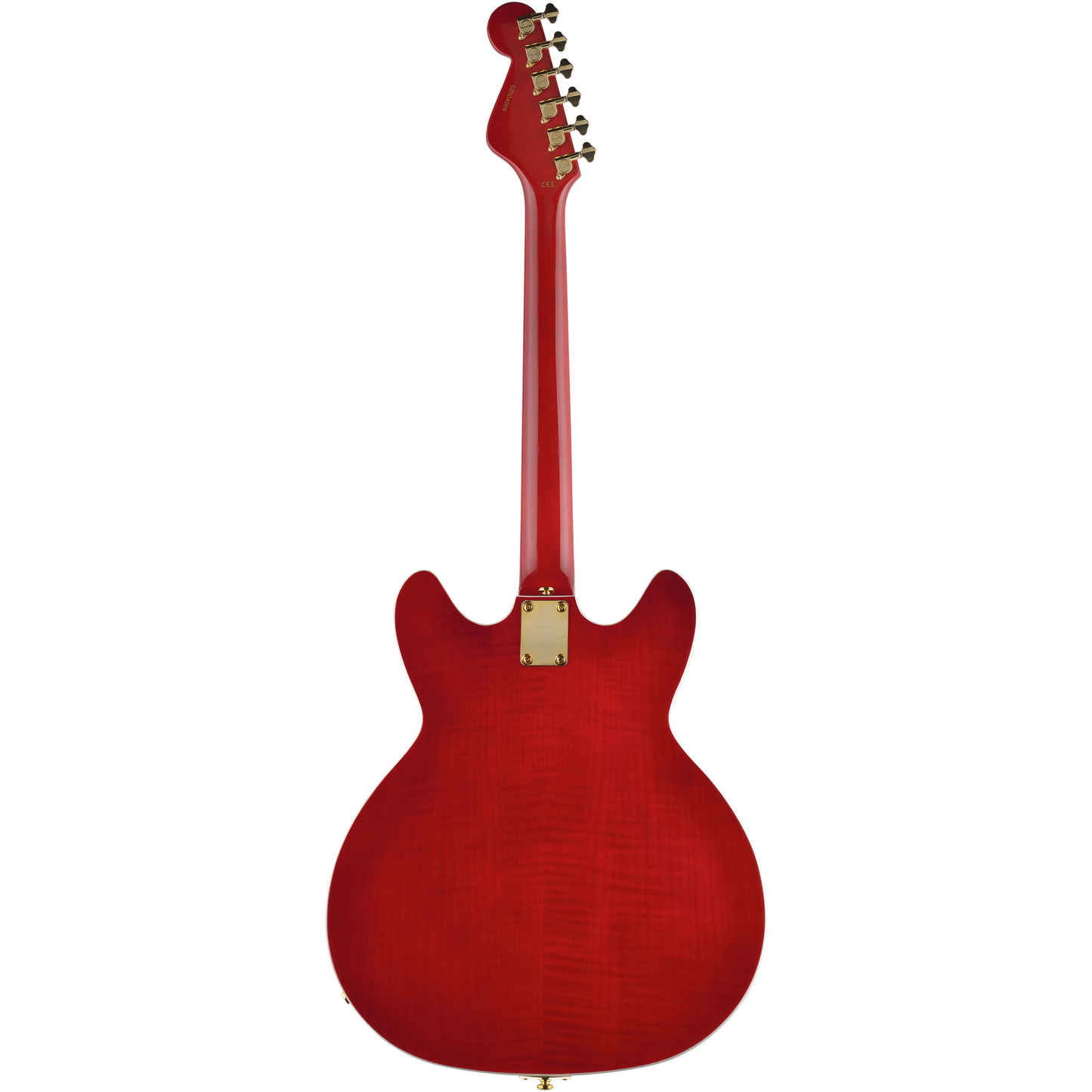 Hagstrom Viking Electric Guitar - Wild Cherry Transparent Back