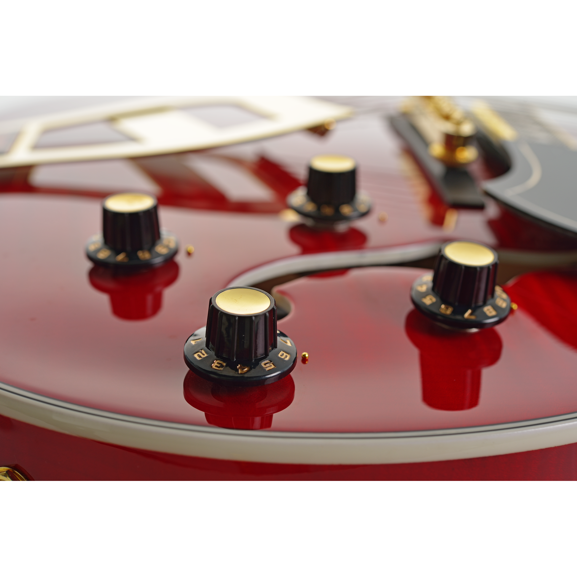 Hagstrom Viking Electric Guitar - Wild Cherry Transparent CLOSE 3