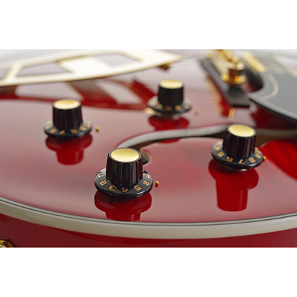 Hagstrom Viking Electric Guitar - Wild Cherry Transparent CLOSE 3