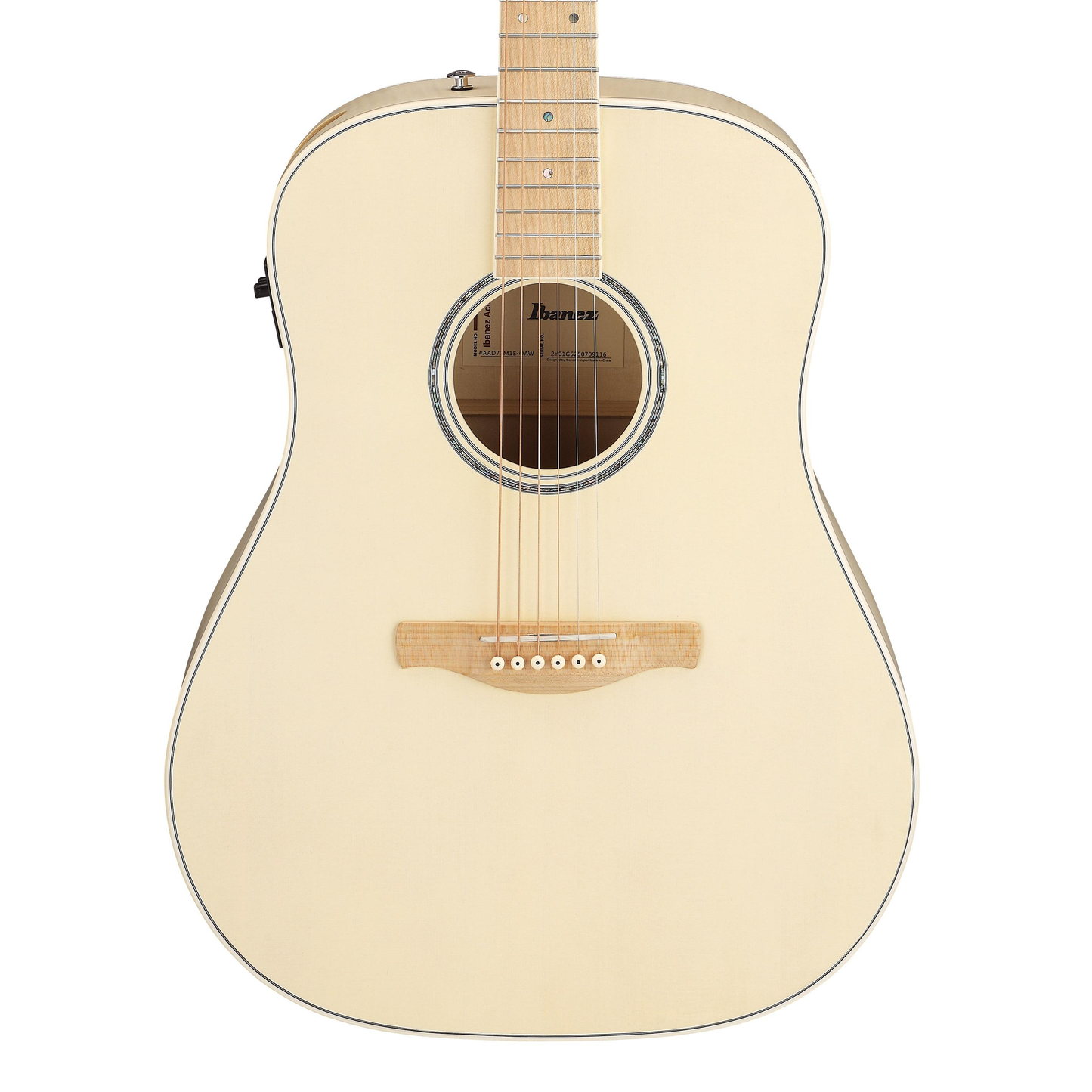 Ibanez AAD77M1E-OAW White Close