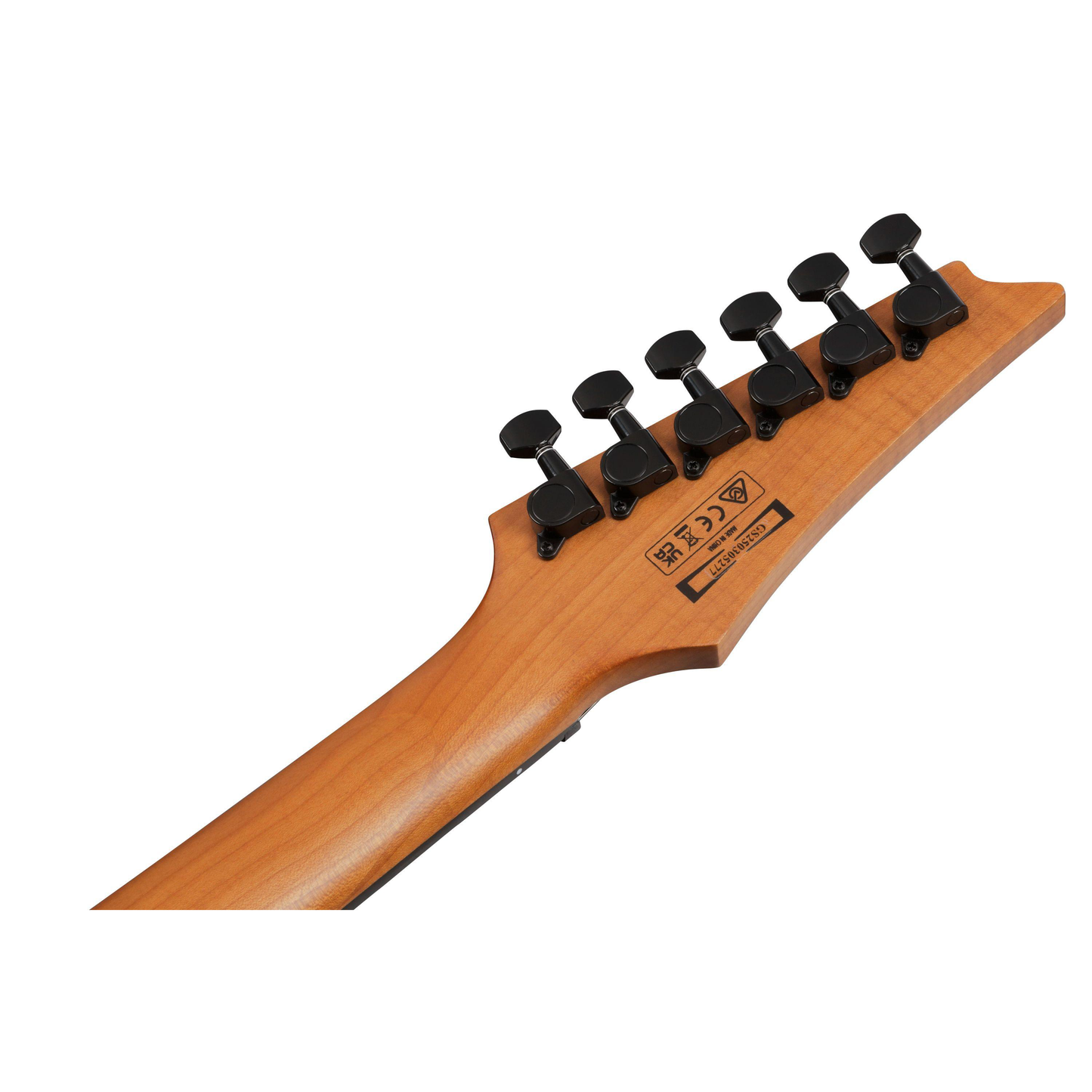 Ibanez GRGR221FA-TDK Transparent Indigo Black Headstock Back