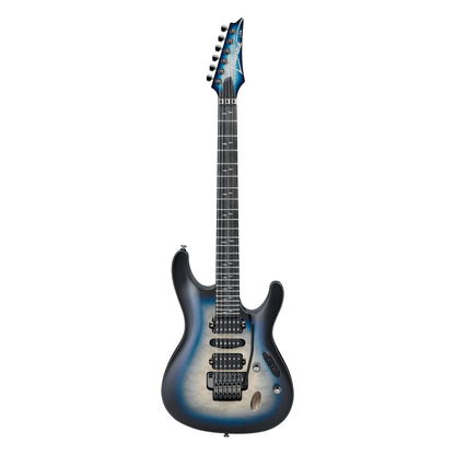 Ibanez JIVAJR-DSE Electric guitar with a blue and black gradient on a white background
