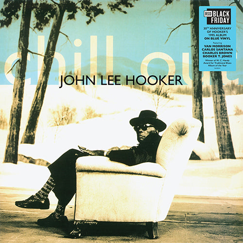 John Lee Hooker - Chill Out Album cover of 'Chill Out' by John Lee Hooker with a person sitting on a couch.