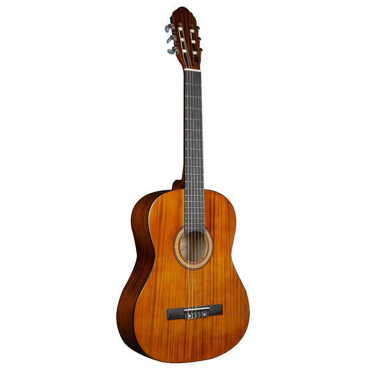 Jose Ferrer Castana Wooden acoustic guitar on a white background
