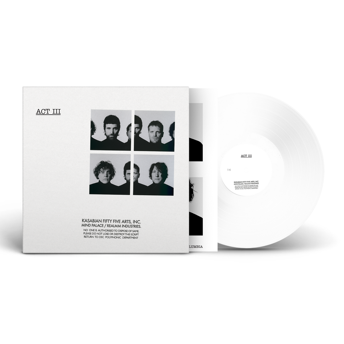 Kasabian - Act III (White) Vinyl