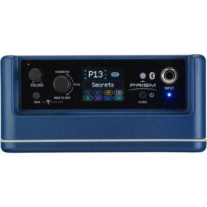 Laney PRISM Mini - Portable Multi FX Guitar Amp and Bluetooth Speaker - Blue  Top Down