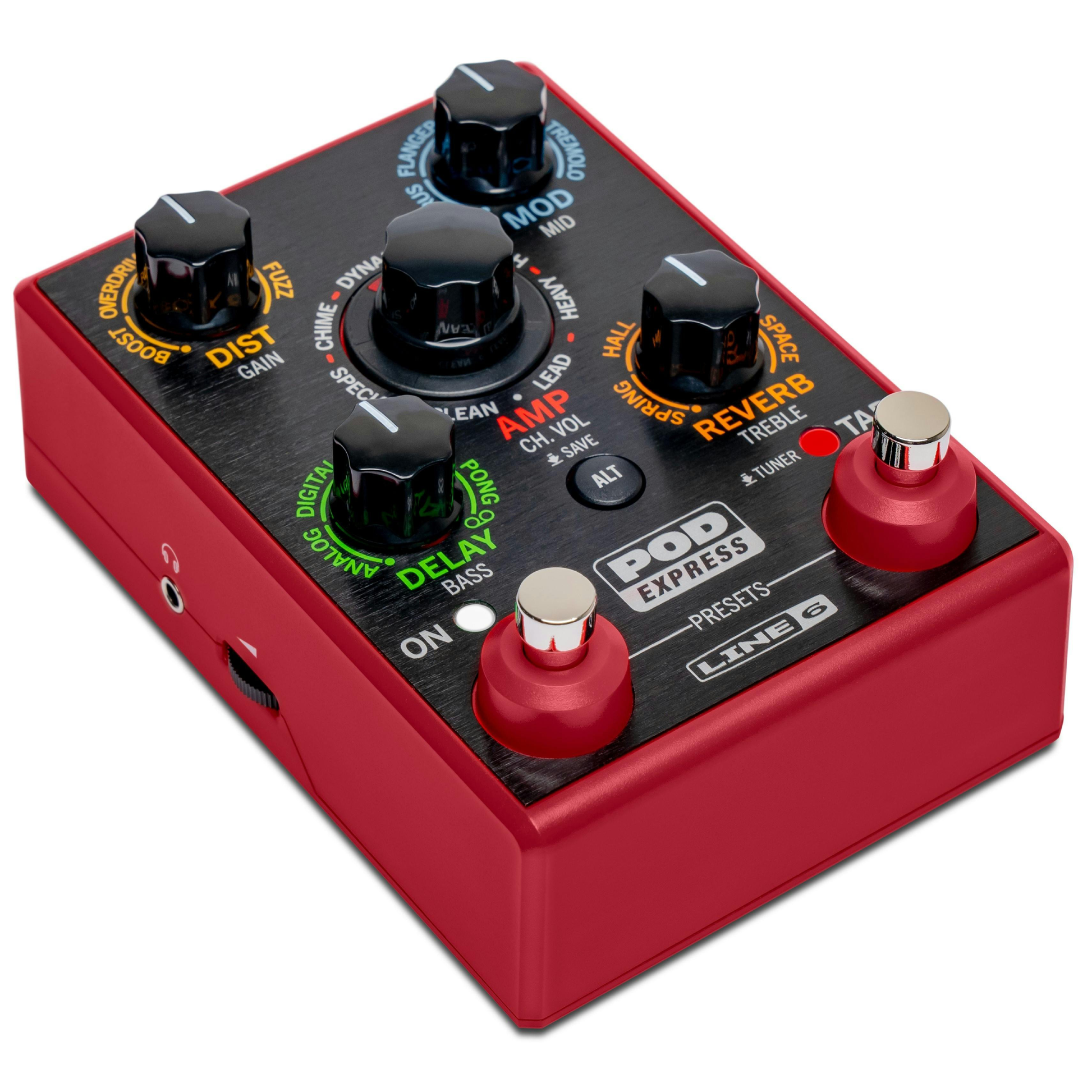 Line 6 POD Express Ultra-Portable Amp &amp; Effects Processor top angled