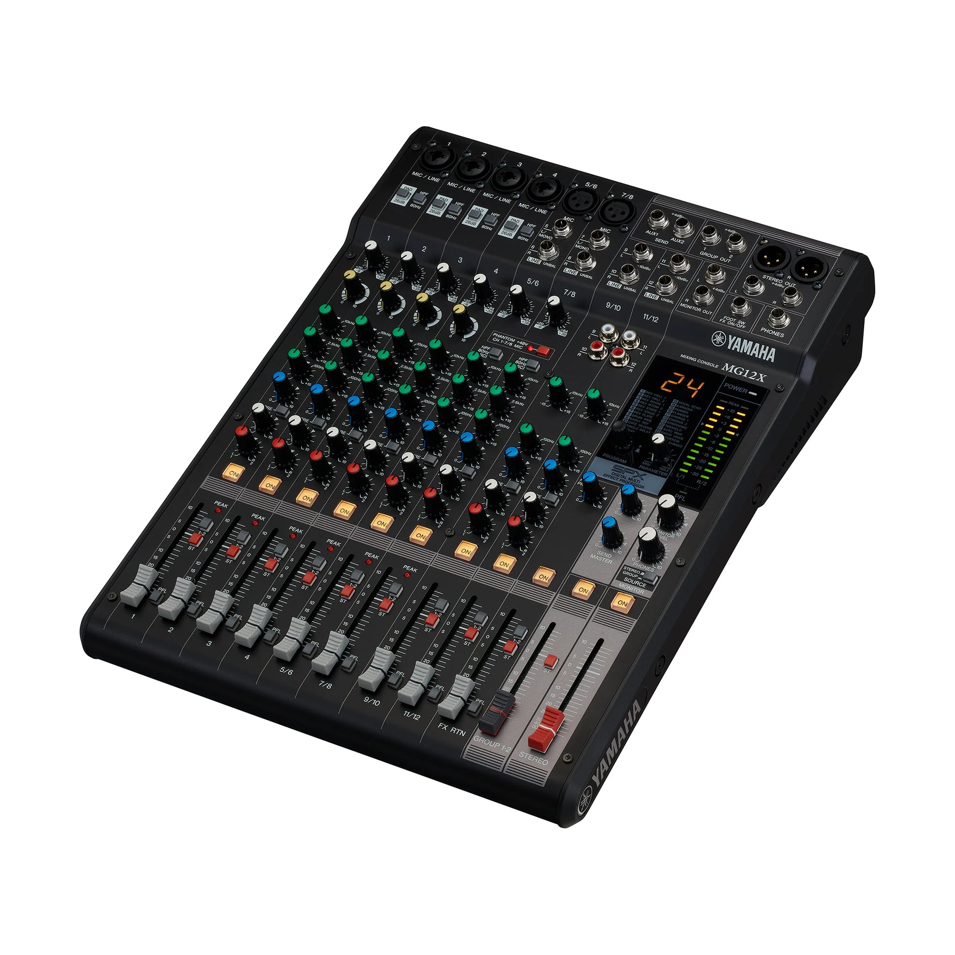 Yamaha MG12X CV 12-Channel Mixer Angled
