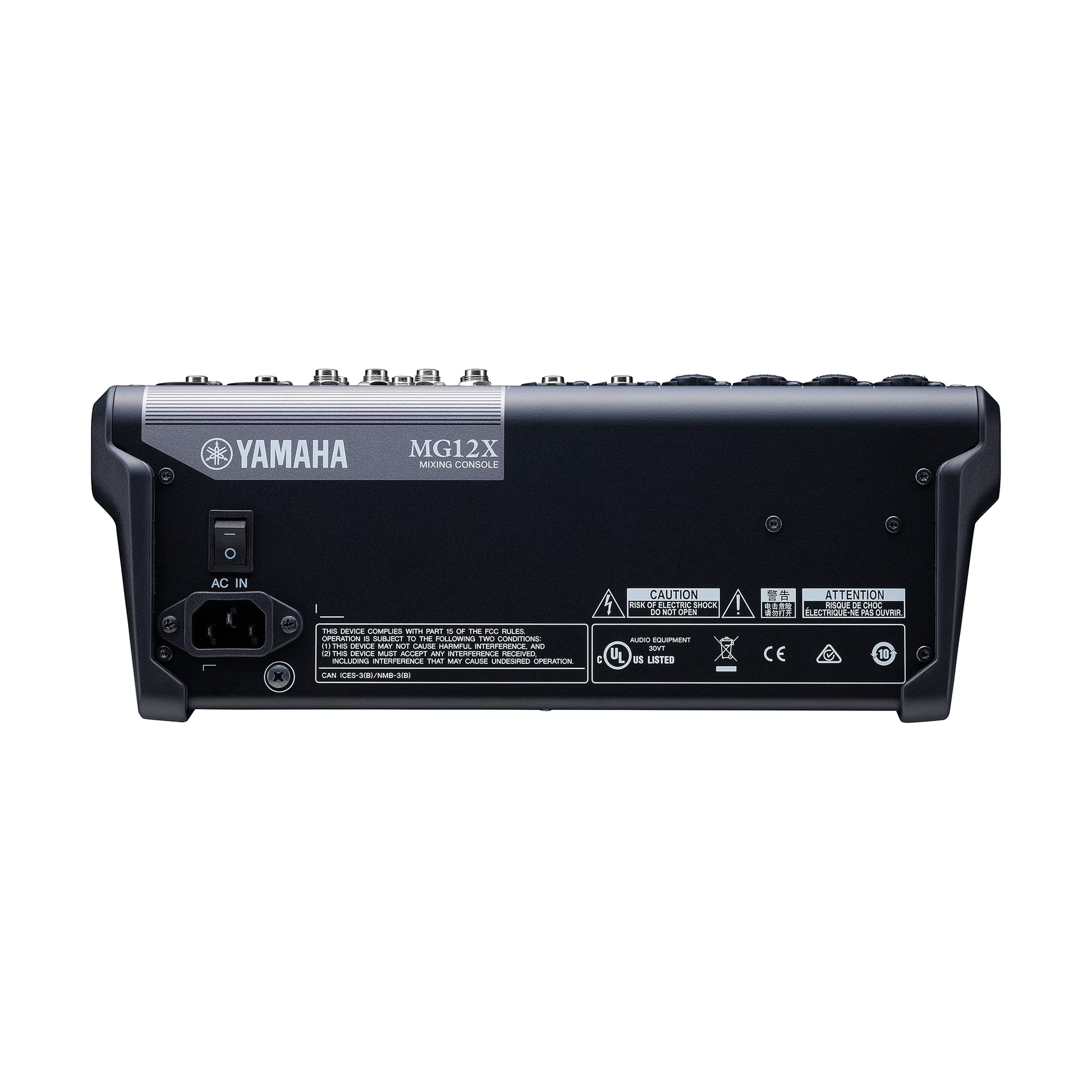 Yamaha MG12X CV 12-Channel Mixer Back