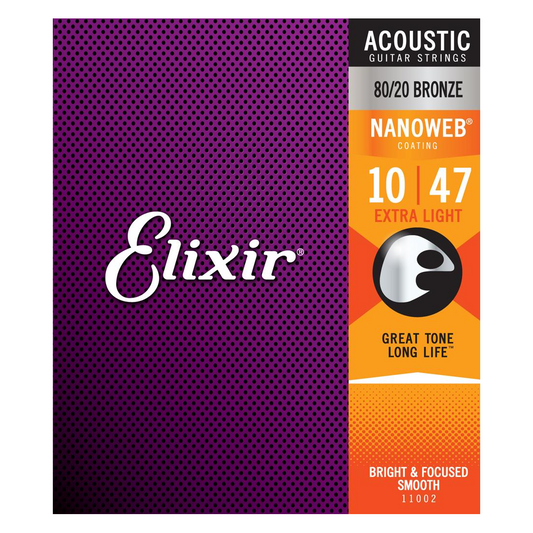 Elixir Nano 80/20 Acoustic Extra Light 10-47
