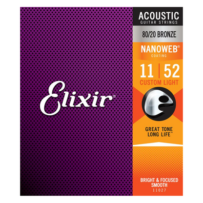 Elixir Nano 80/20 Acoustic Custom Light 11-52