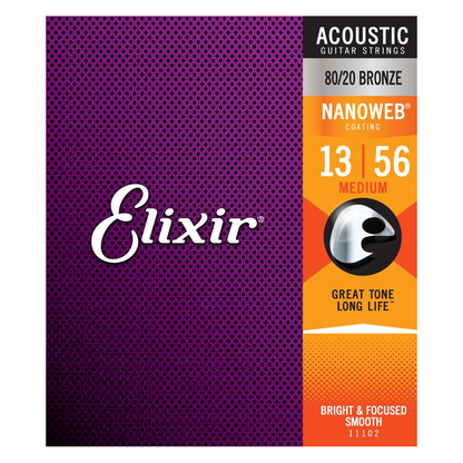 Elixir Nano 80/20 Acoustic Medium 13-56