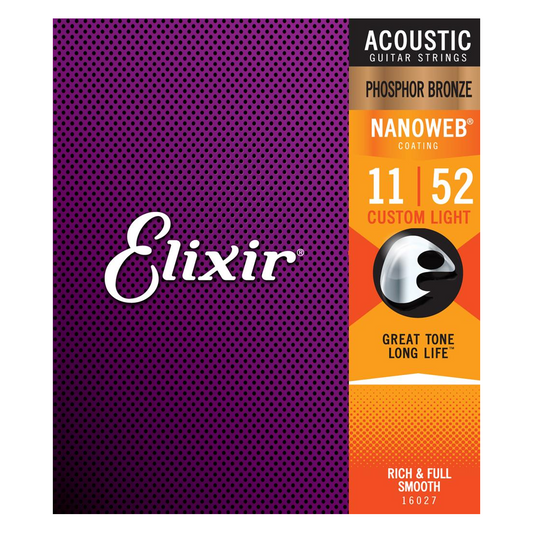 Elixir Nano Phosphor Bronze Acoustic Custom Light 11-52