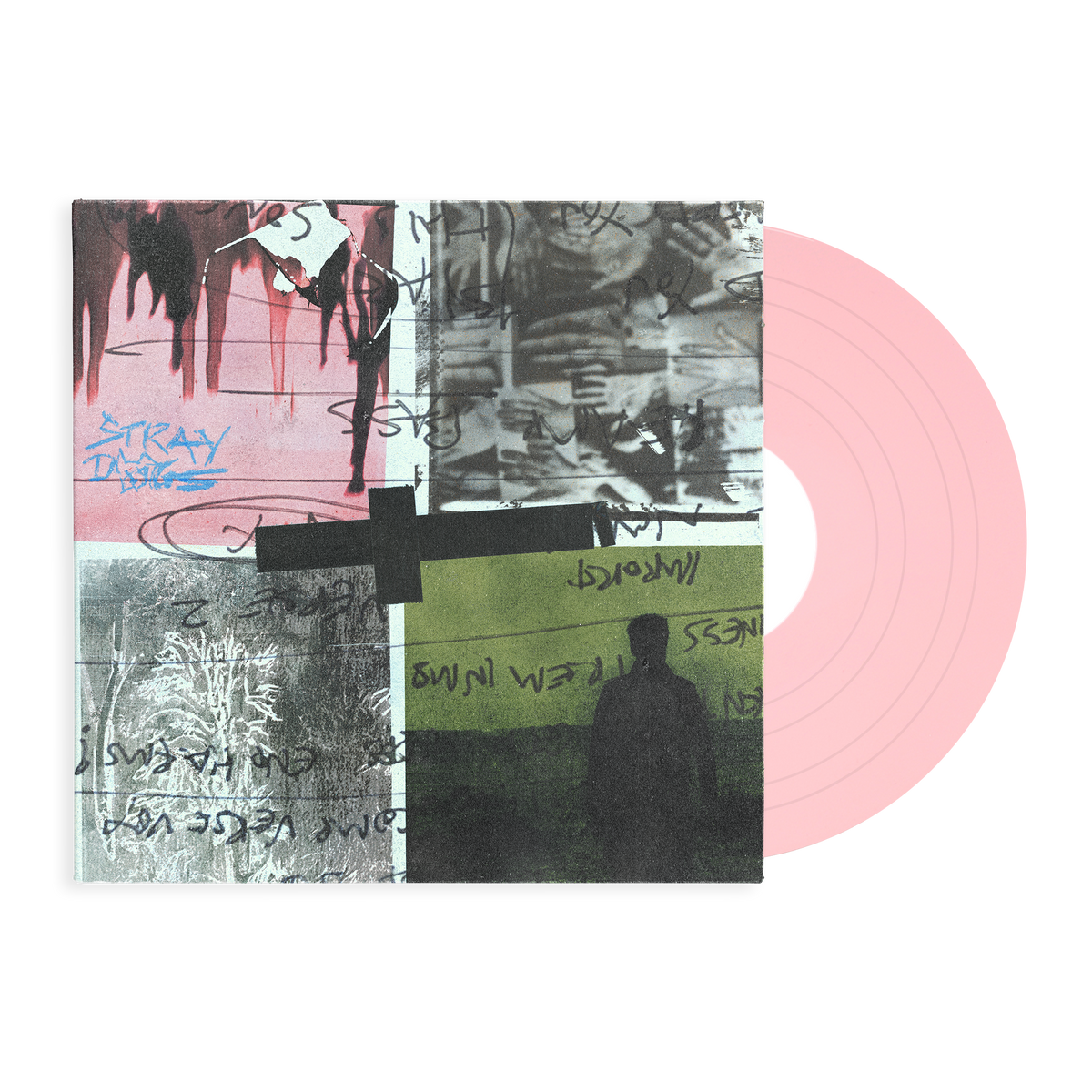 Nothing But Thieves - Stray Dogs (Pink Rose) Vinyl Vinyl record with a colorful cover on a white background