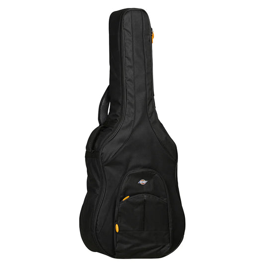 Original Gig Bag OGBEA4 Black guitar bag with yellow accents on a white background