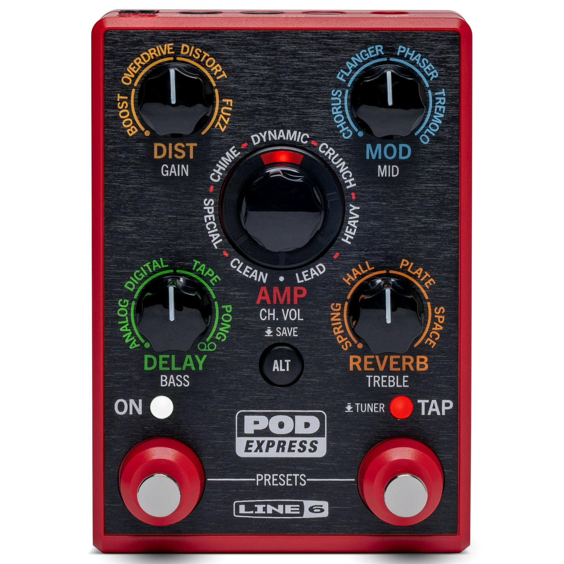 Line 6 POD Express Ultra-Portable Amp &amp; Effects Processor Top