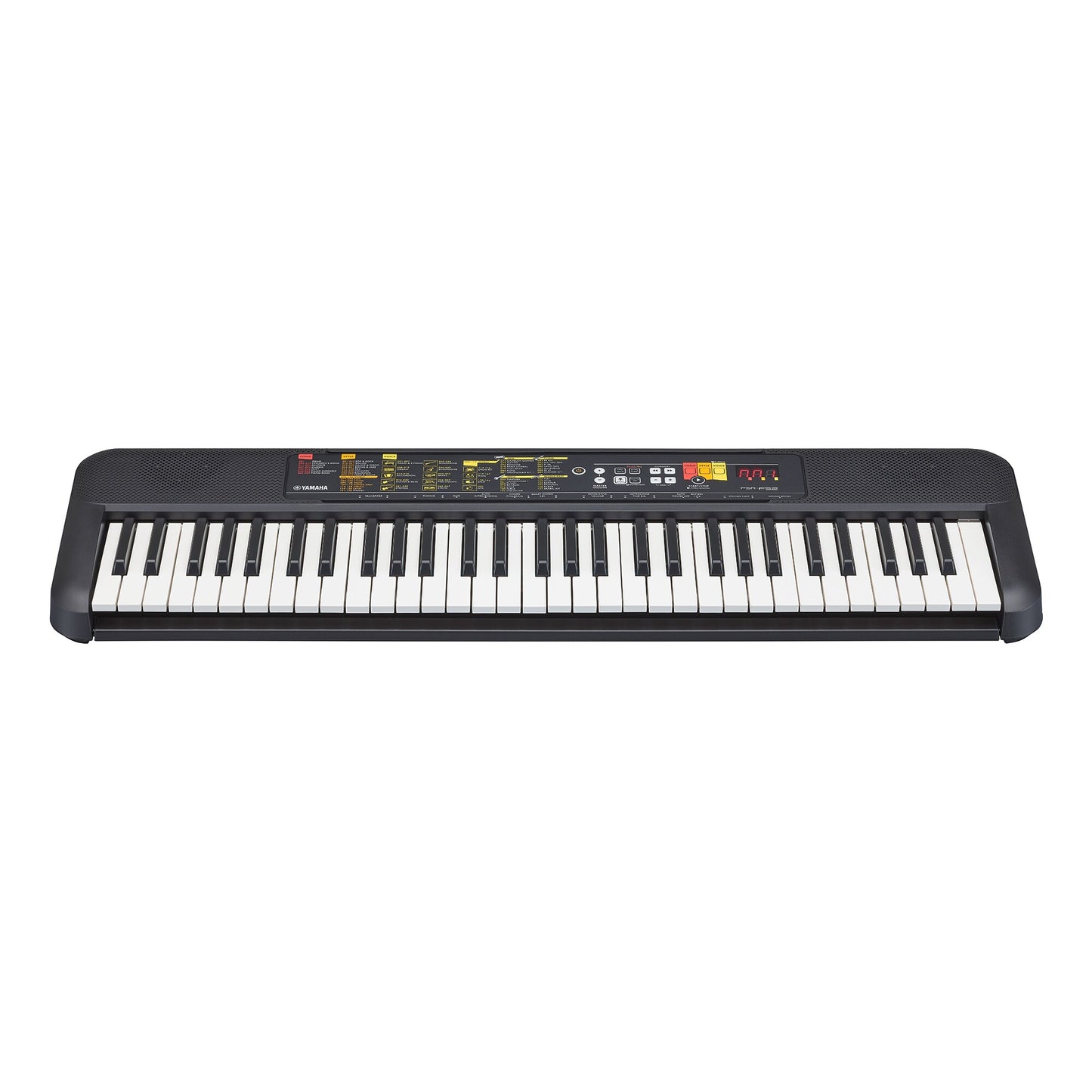 Yamaha PSR-F52 Benzak Denim Developers logo on a white background