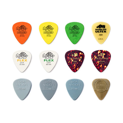 Dunlop Acoustic Guitar Picks – Variety Player Pack (12 Picks) Open