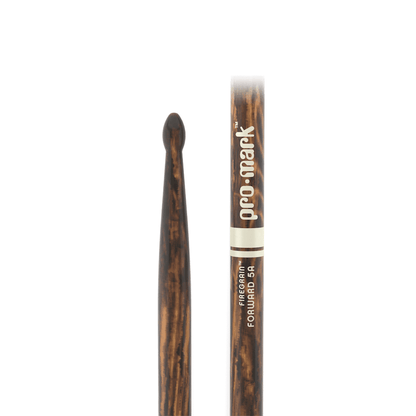 ProMark Classic Forward 5A FireGrain Hickory Drumstick - Oval Wood Tip Close Close