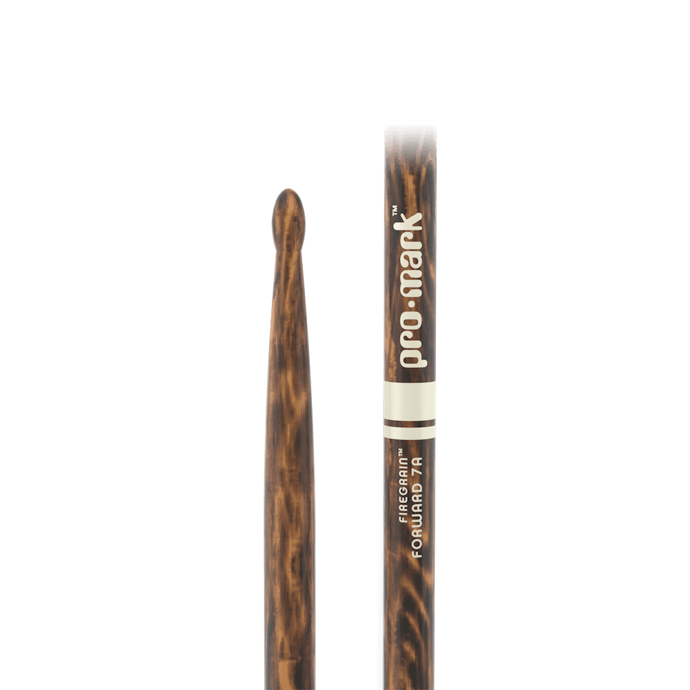 ProMark Classic Forward 7A FireGrain Hickory Drumstick - Oval Wood Tip
