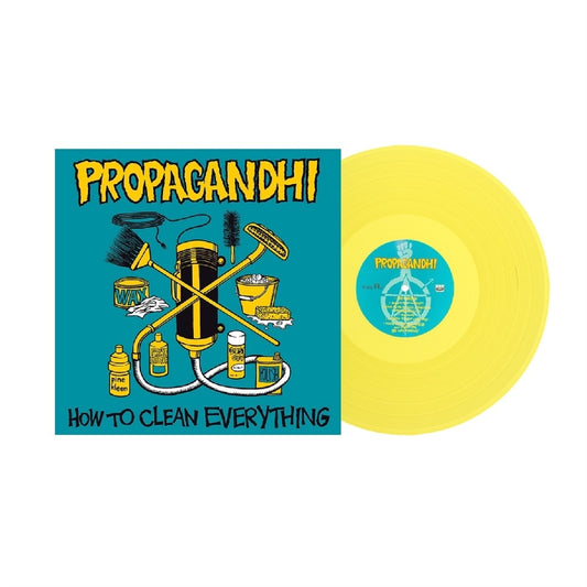 Propagandhi Album cover with yellow vinyl
