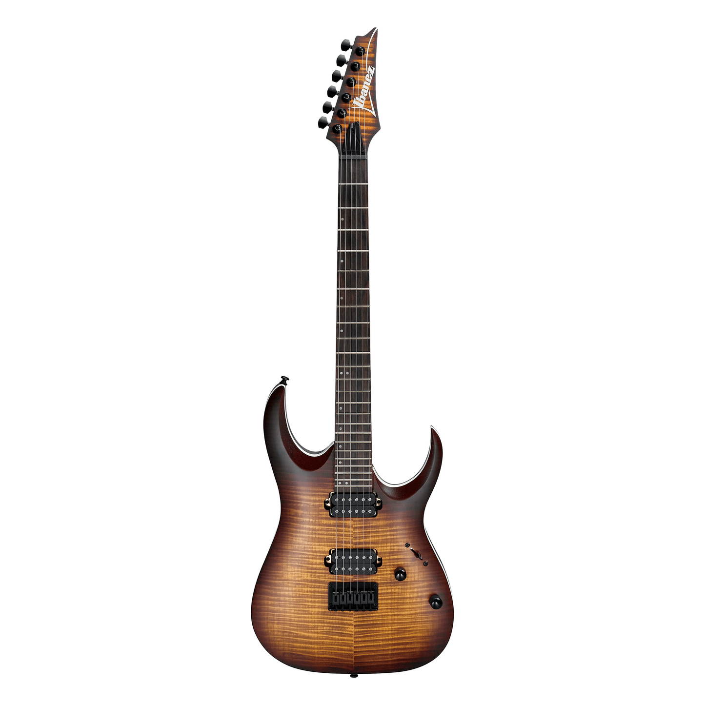 Ibanez RGA42FM Electric guitar with a sunburst finish on a white background