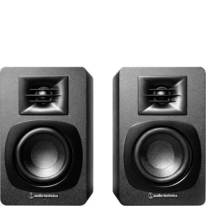 Audio-Technica AT-SP3X Pair of Audio-Technica speakers on a white background