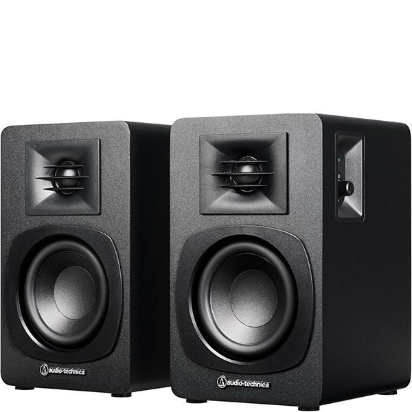 Audio-Technica AT-SP3X Pair of Audio-Technica speakers on a white background