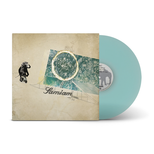 Samiam  Vinyl record with a textured cover featuring artistic design and 'Samian' branding.