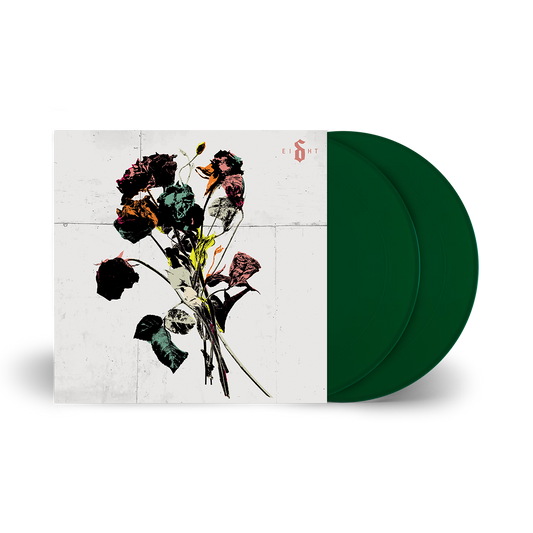 Shinedown - EI8HT (Evergreen) Vinyl Vinyl record with a colorful floral design on the cover against a white background