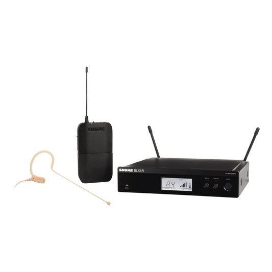 Shure BLX14RUK/MX53-K3E Wireless Rack-mount Presenter System with MX153 Earset Microphone