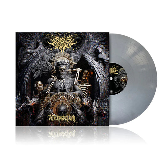 Signs of the Swarm Vinyl record with a dark, artistic cover featuring a central figure and ornate design