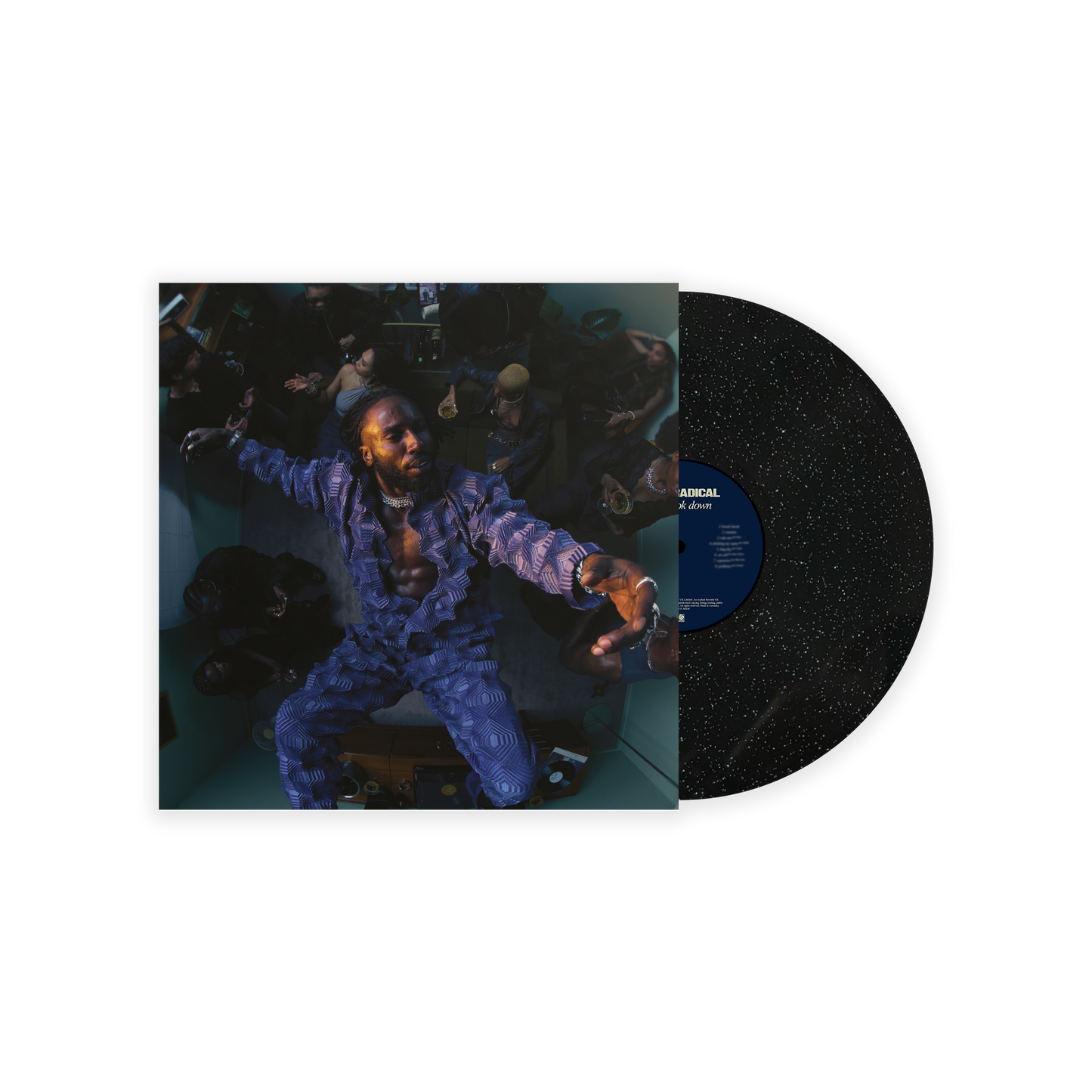 Kojey Radical - Don't Look Down vinyl on a white background