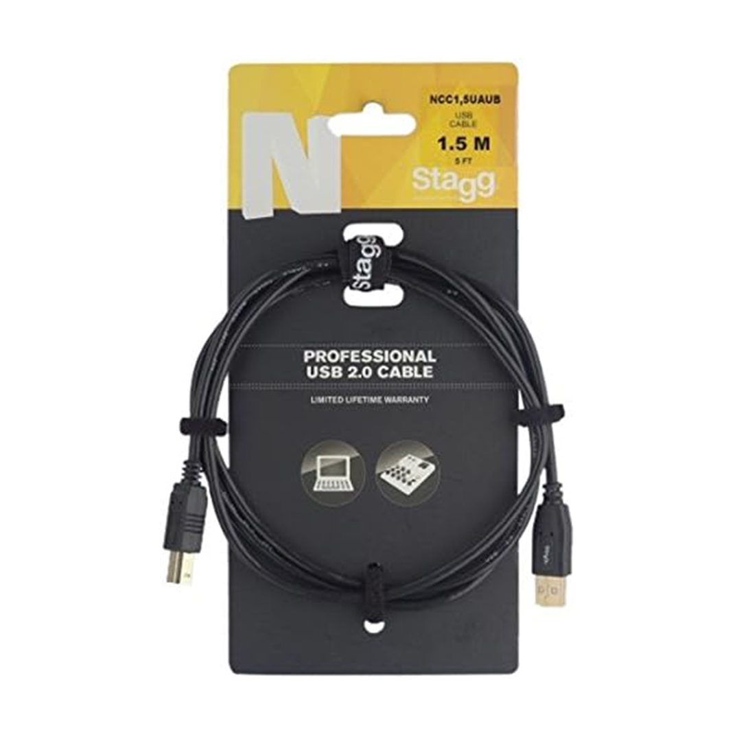Stagg NCC1,5UAUB 1.5m/5ft USB A to USB B Cable