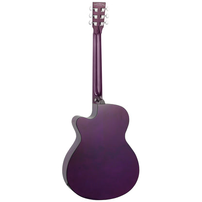 Tanglewood TA4CEPU Azure Super Folk Cutaway Electro-Acoustic - Foxglove Purple Gloss