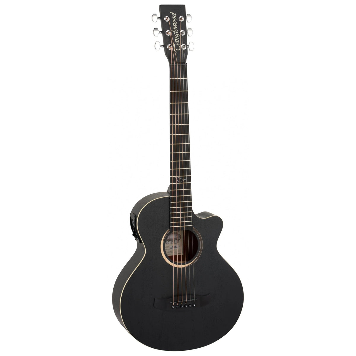 Tanglewood TB2CE Blackbird Travel Electro-Acoustic - Smokestack Black