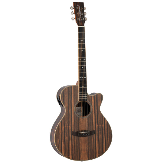 Tanglewood TRU4CEAE Reunion Pro Super Folk Cutaway Electro-Acoustic - Ebony
