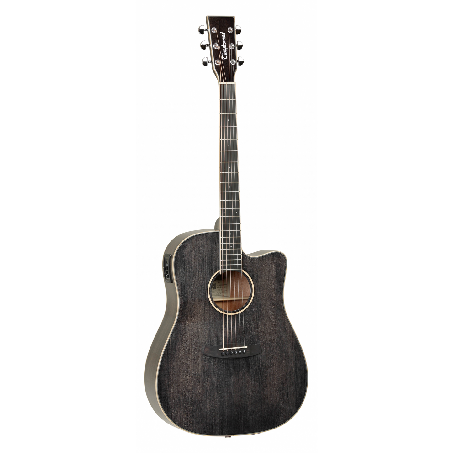 Tanglewood TW5CEBS Winterleaf Dreadnought Electro-Acoustic - Black Shadow Gloss