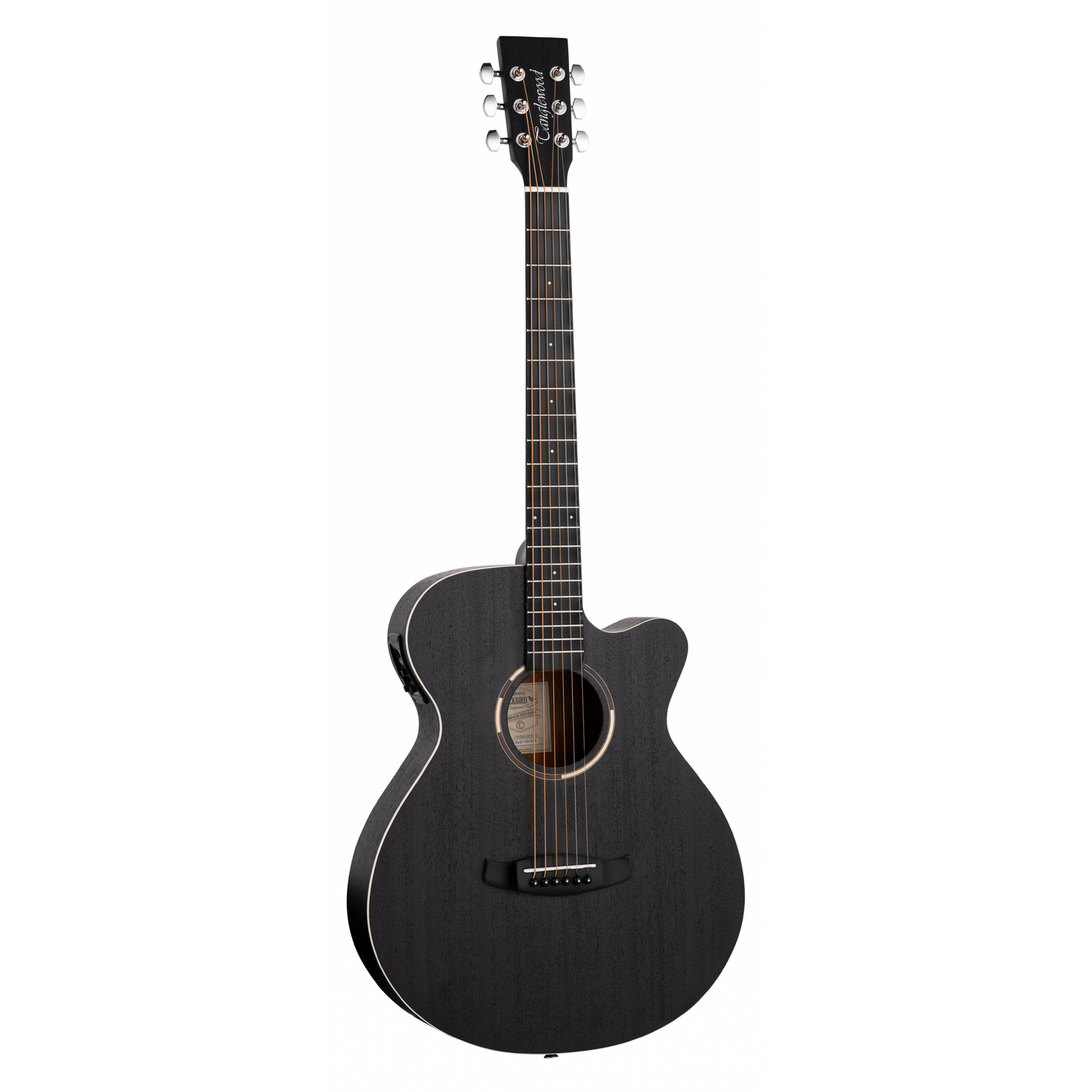 Tanglewood TWBBSFCE Blackbird Super Folk Electro-Acoustic - Smokestack Black
