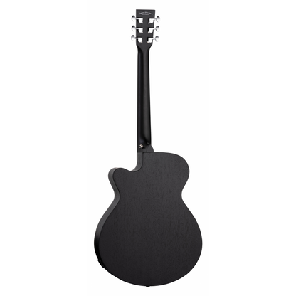 Tanglewood TWBBSFCE Blackbird Super Folk Electro-Acoustic - Smokestack Black