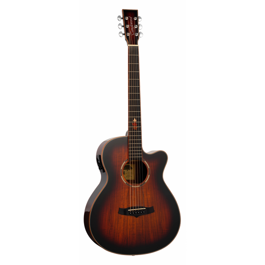 Tanglewood TWX4CEK Winterleaf Exotic Super Folk Electro-Acoustic - Autumn Burst Gloss