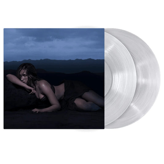 Tate McRae Vinyl records with a cover featuring a person lying on a rock at night.