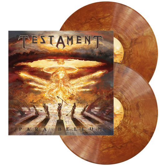 Testament - Para Bellum Vinyl records with 'Testament' album cover featuring a celestial scene.