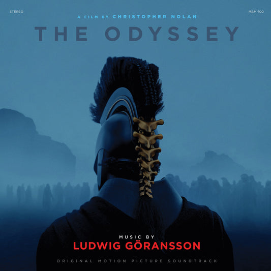 Ludwig Goransson - The Odyssey (Limited Edition) Vinyl Album cover for 'The Odyssey' soundtrack with a helmeted figure and mountainous background.