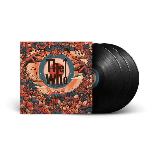 The Who - Live At Eden Project 25/07/2023 Vinyl Vinyl records with a colorful 'The Who' cover on a white background