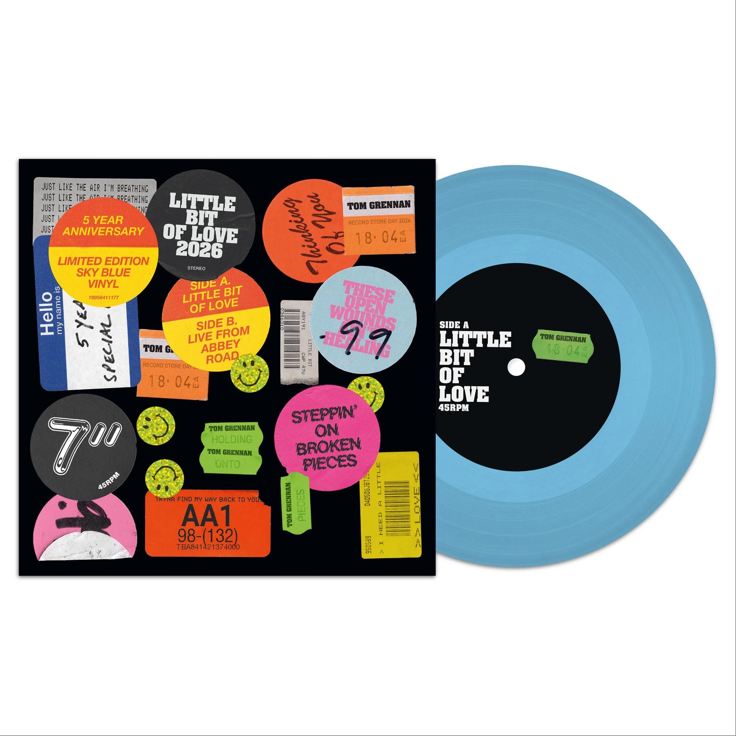 Tom Grennan - Little Bit Of Love (Sky Blue) Vinyl RSD26