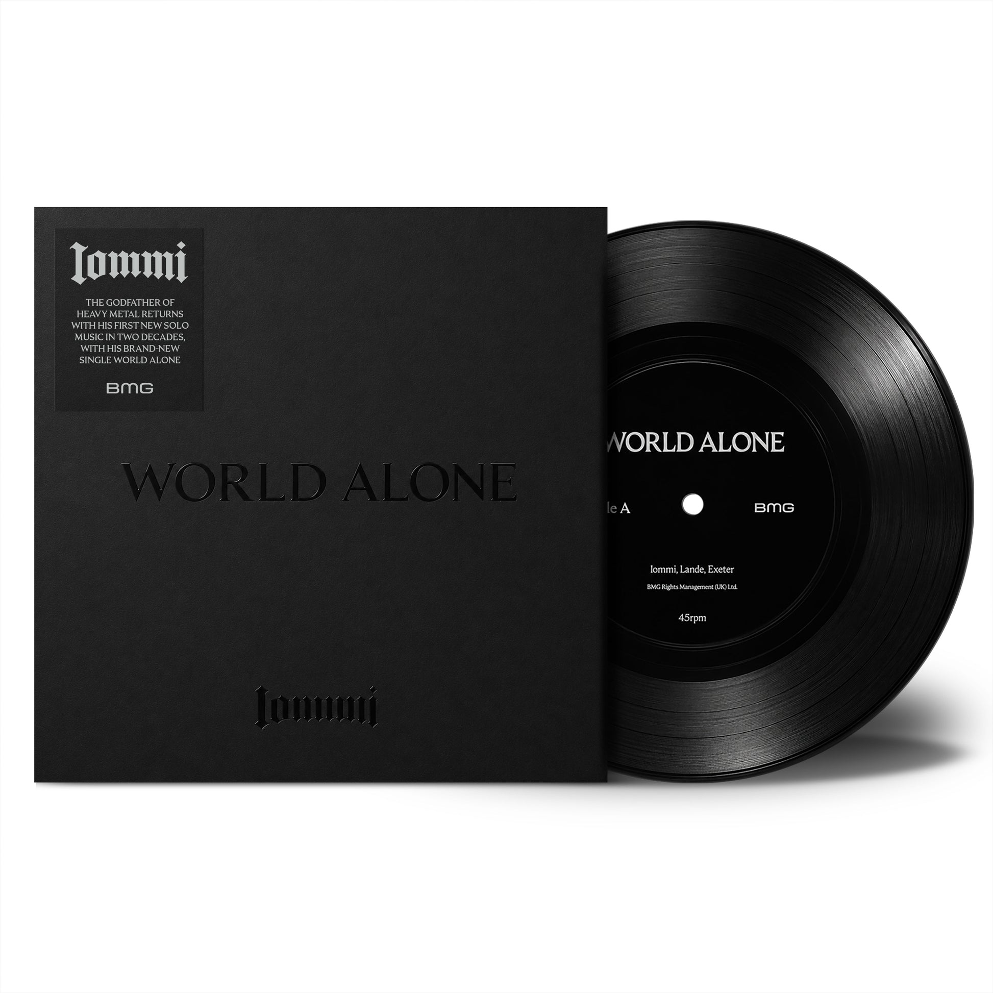 Tony Iommi - World Alone 7" Single Vinyl