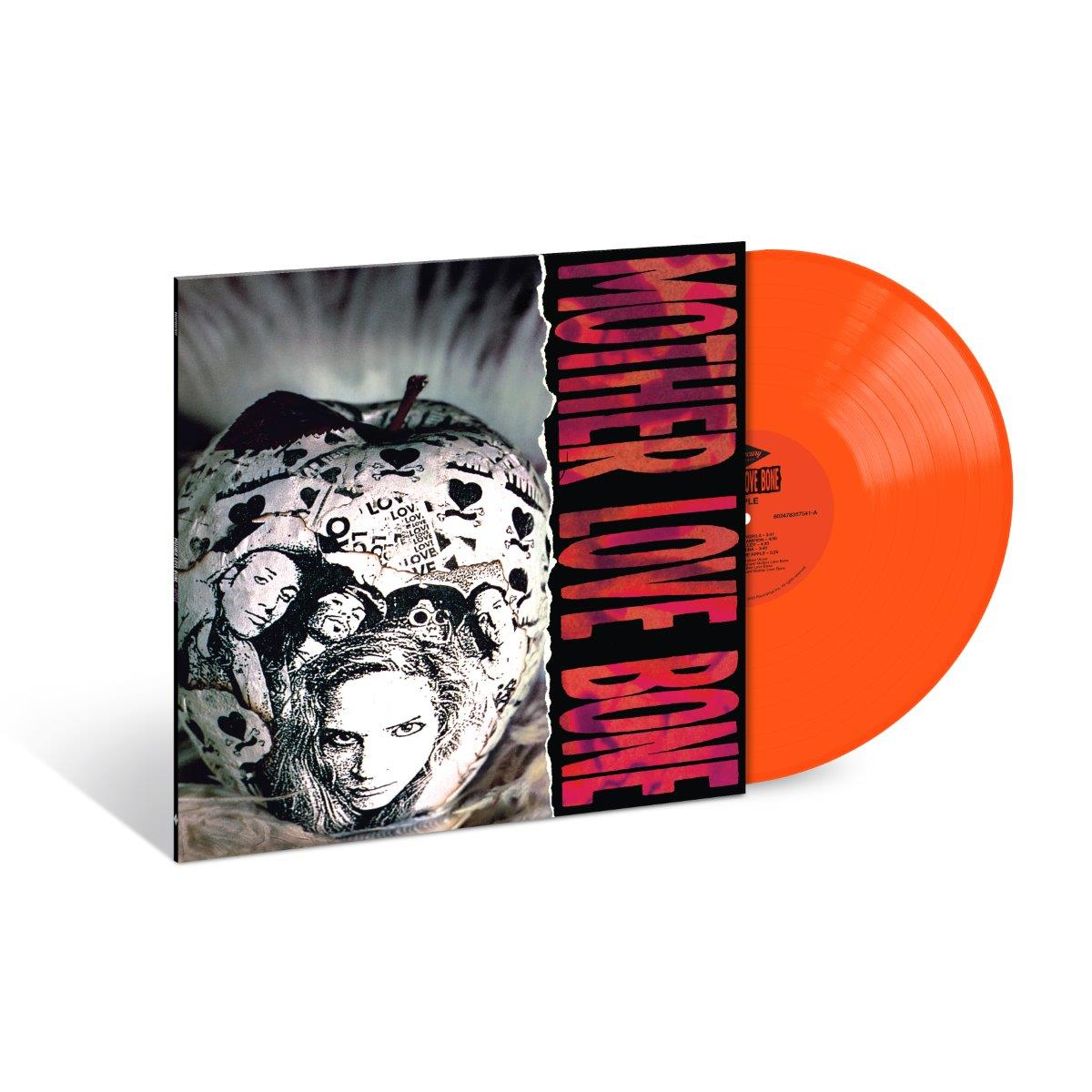 Mother Love Bone - Apple orange vinyl on white background